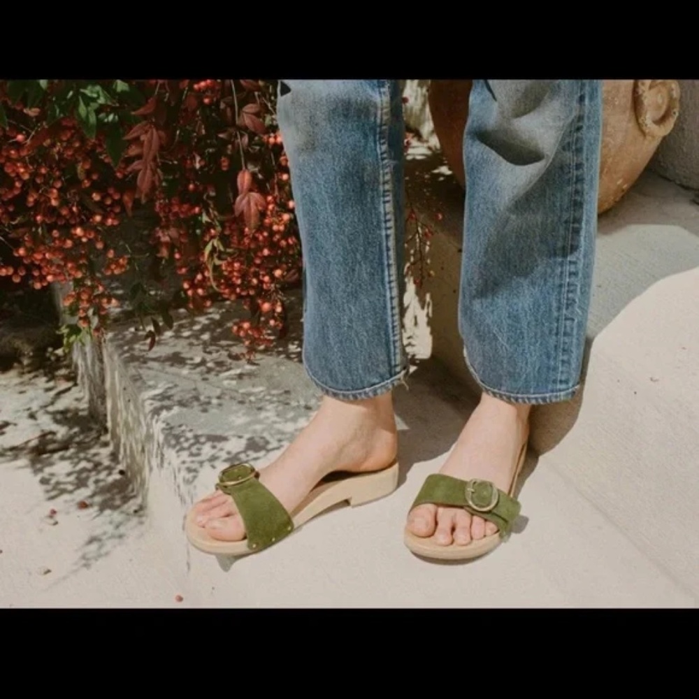 Doen Marcada sandals in Olive Size 37